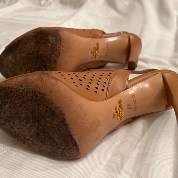 Prada peep toe sling back shoes - Picture 6 of 8